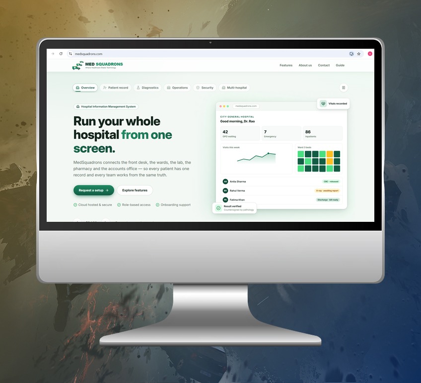MedSquadrons website screenshot